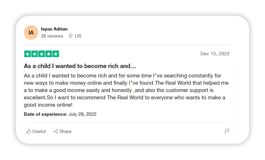 The Real World Positive Review